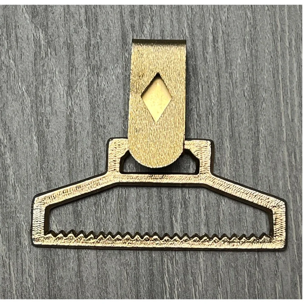 Vintage Gold Tone‎ Interlocking Belt Buckle with Dancer Cameo Detail